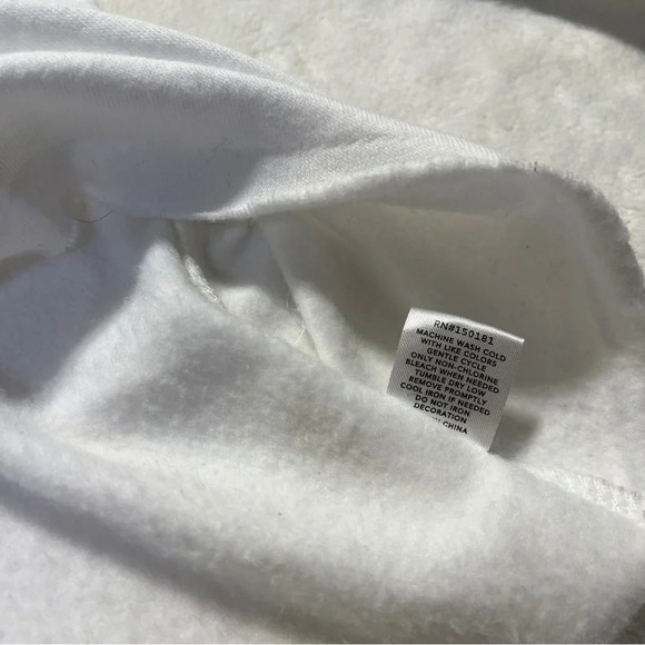 GRAYSON THREADS Malibu Print Hoodie White Lavender Size Small - Picture 5 of 7